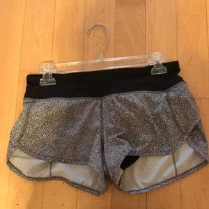 Lululemon speed shorts